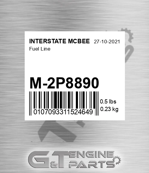 M-2P8890 Fuel Line for INTERSTATE MCBEE