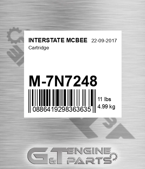 M-7N7248 Cartridge for INTERSTATE MCBEE