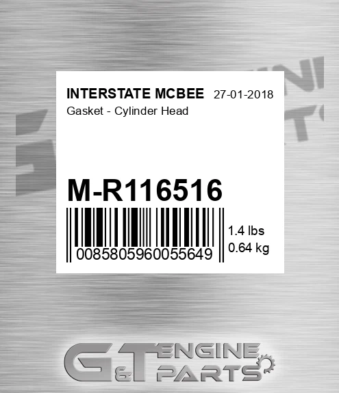 M-R116516 Gasket - Cylinder Head