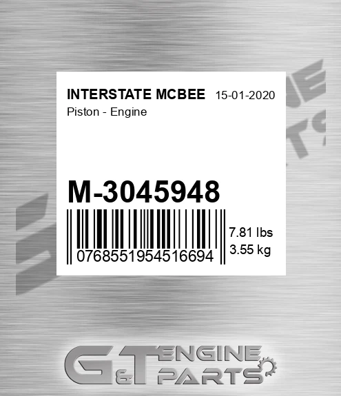 M-3045948 Piston - Engine