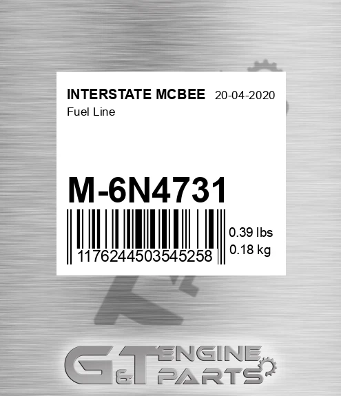 M-6N4731 Fuel Line for INTERSTATE MCBEE