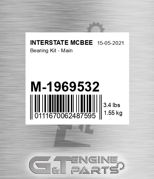 M-1969532 Bearing Kit - Main for INTERSTATE MCBEE