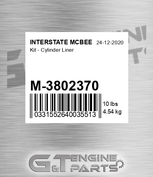 M-3802370 Kit - Cylinder Liner