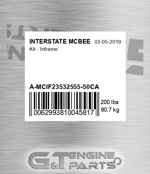 A-MCIF23532555-50CA Kit - Inframe