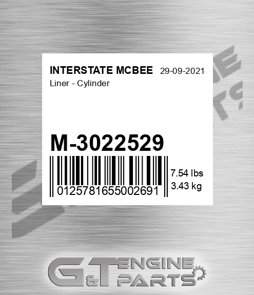M-3022529 Liner - Cylinder