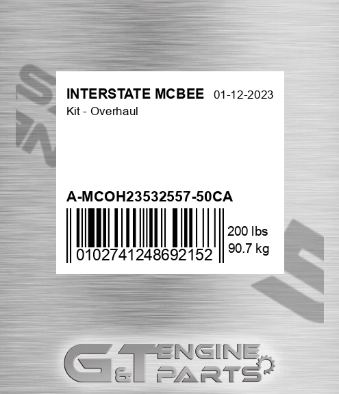 A-MCOH23532557-50CA Kit - Overhaul