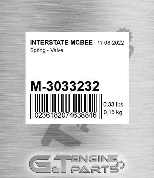M-3033232 Spring - Valve