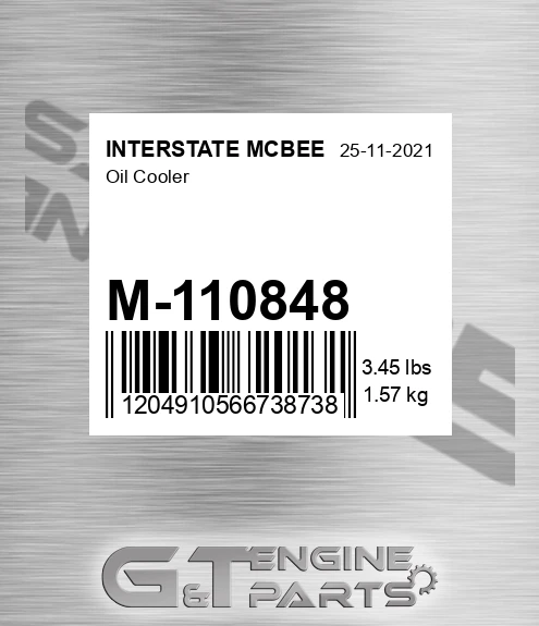 M-110848 Oil Cooler