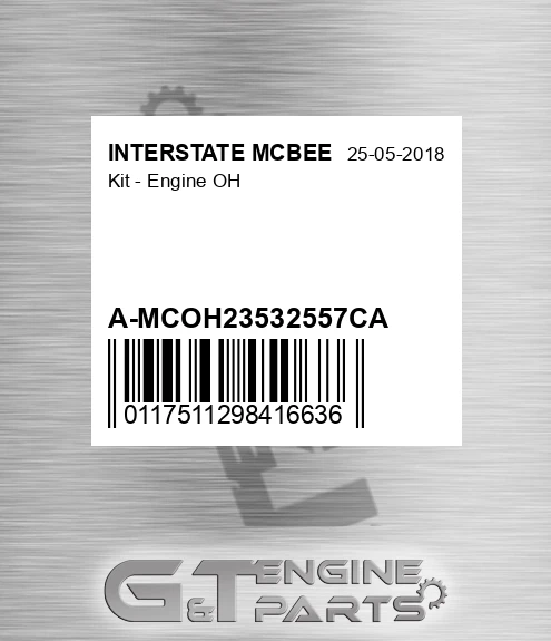 A-MCOH23532557CA Kit - Engine Oh