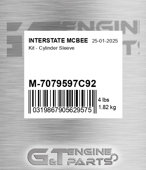 M-7079597C92 Kit - Cylinder Sleeve