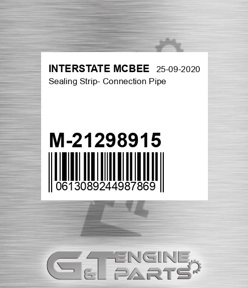 M-21298915 Sealing Strip- Connection Pipe