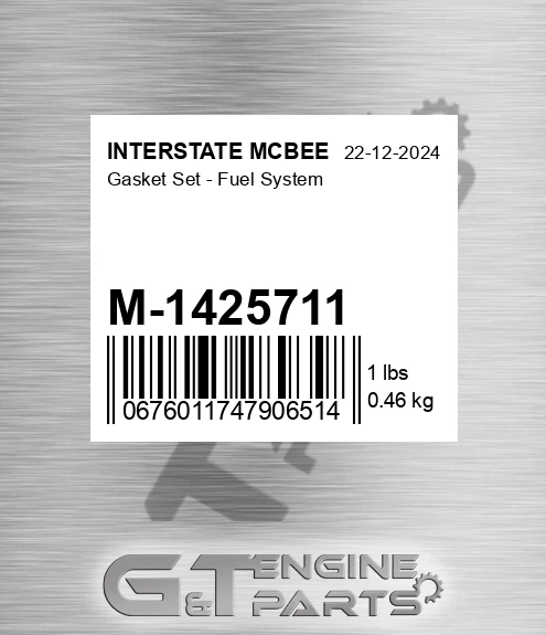 M-1425711 Gasket Set - Fuel System for INTERSTATE MCBEE