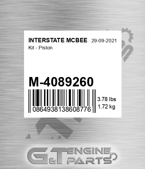 M-4089260 Kit - Piston