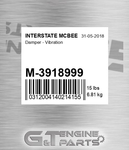 M-3918999 Damper - Vibration