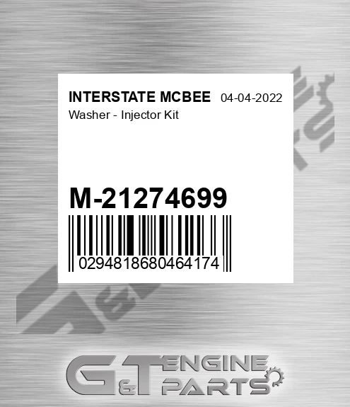 M-21274699 Washer - Injector Kit
