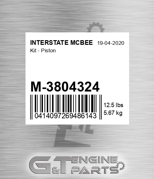 M-3804324 Kit - Piston