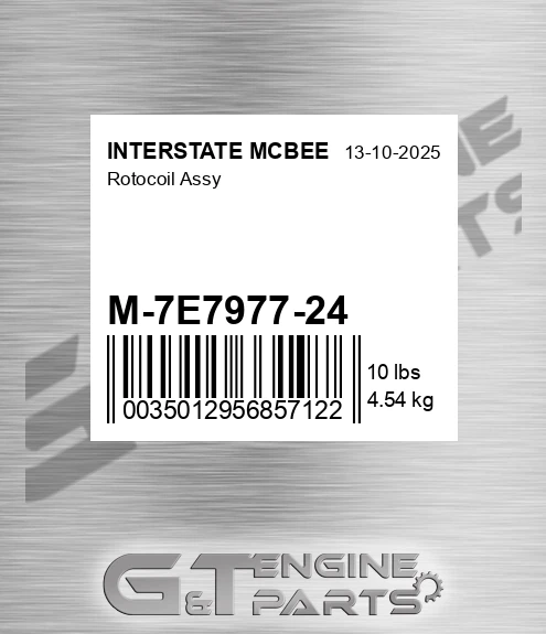 M-7E7977-24 Rotocoil Assy for INTERSTATE MCBEE