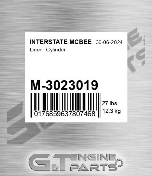 M-3023019 Liner - Cylinder