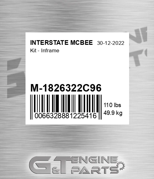 M-1826322C96 Kit - Inframe