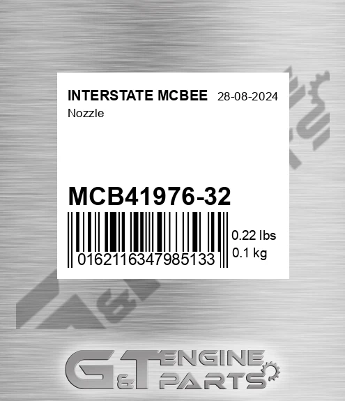MCB41976-32 Nozzle for INTERSTATE MCBEE