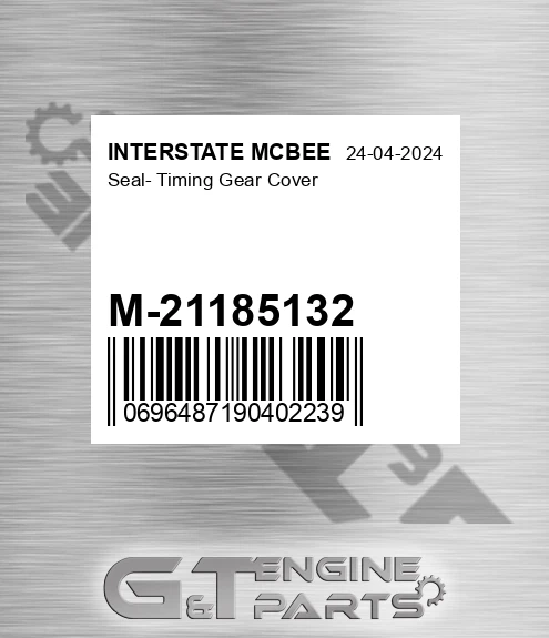M-21185132 Seal- Timing Gear Cover