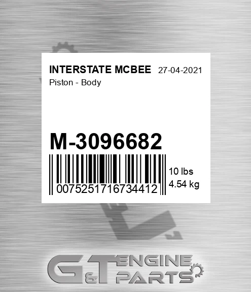 M-3096682 Piston - Body