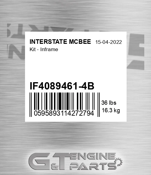 IF4089461-4B Kit - Inframe