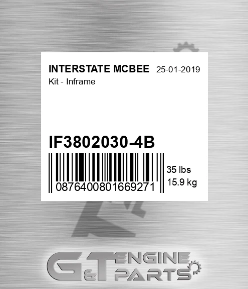 IF3802030-4B Kit - Inframe