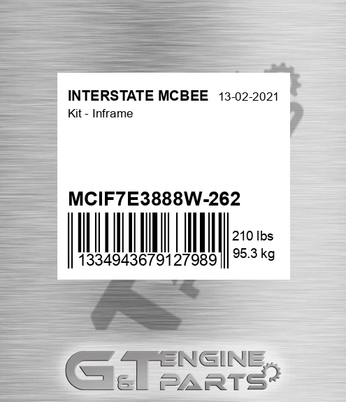 MCIF7E3888W-262 Kit - Inframe