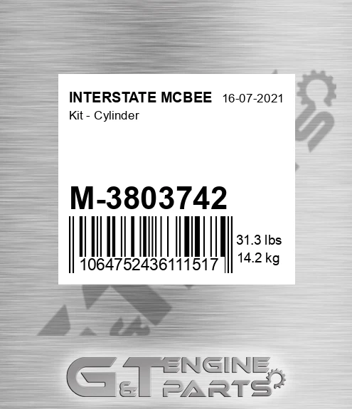 M-3803742 Kit - Cylinder