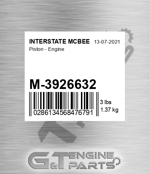 M-3926632 Piston - Engine
