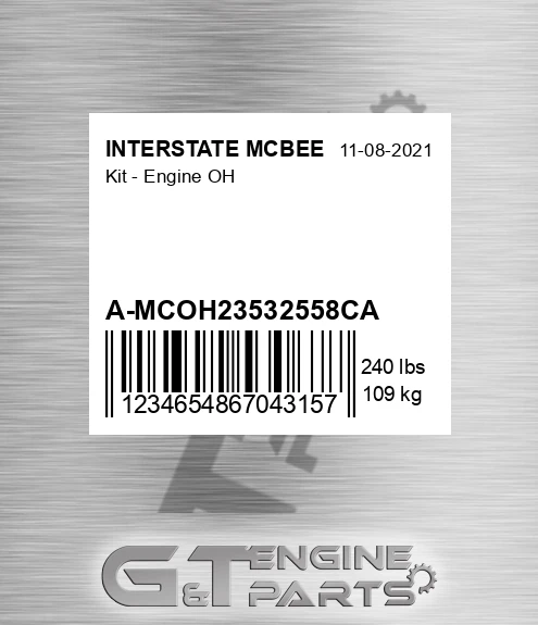A-MCOH23532558CA Kit - Engine Oh