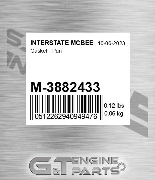 M-3882433 Gasket - Pan