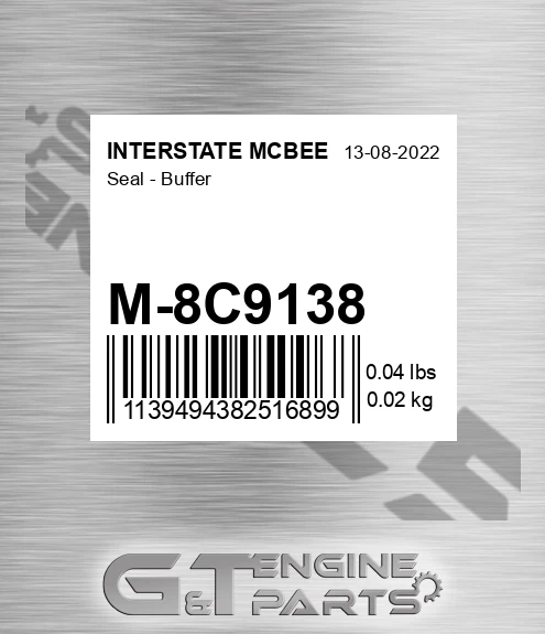 M-8C9138 Seal - Buffer for INTERSTATE MCBEE
