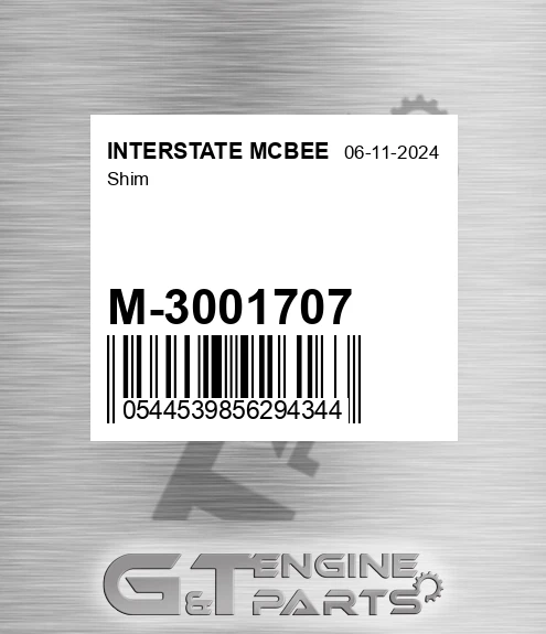 M-3001707 Shim for INTERSTATE MCBEE