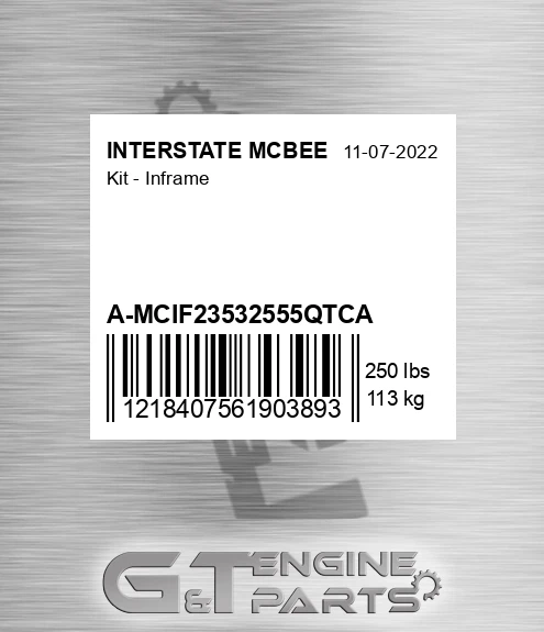 A-MCIF23532555QTCA Kit - Inframe