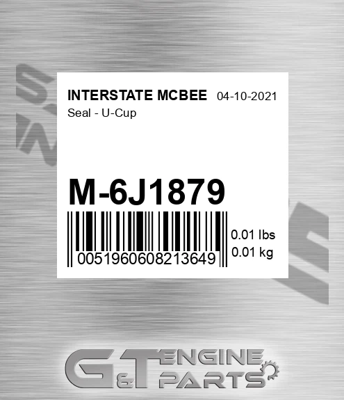 M-6J1879 Seal - U-cup