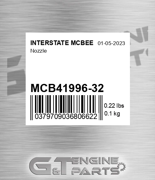 MCB41996-32 Nozzle for INTERSTATE MCBEE