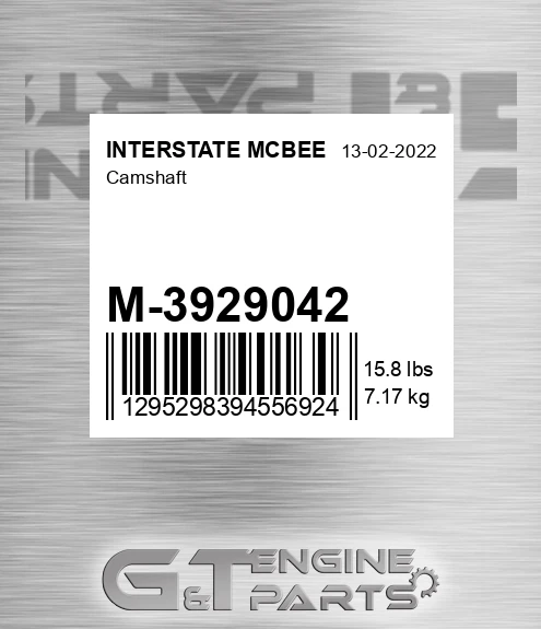 M-3929042 Camshaft