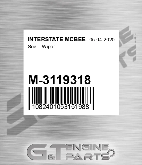M-3119318 Seal - Wiper for INTERSTATE MCBEE