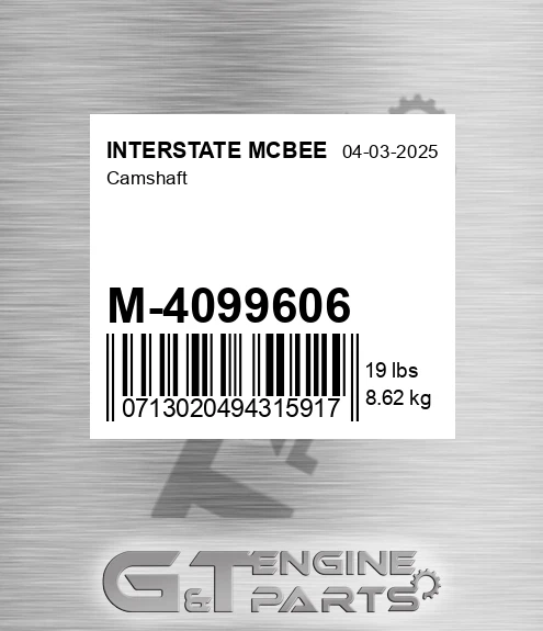 M-4099606 Camshaft