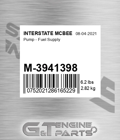 M-3941398 Pump - Fuel Supply for INTERSTATE MCBEE