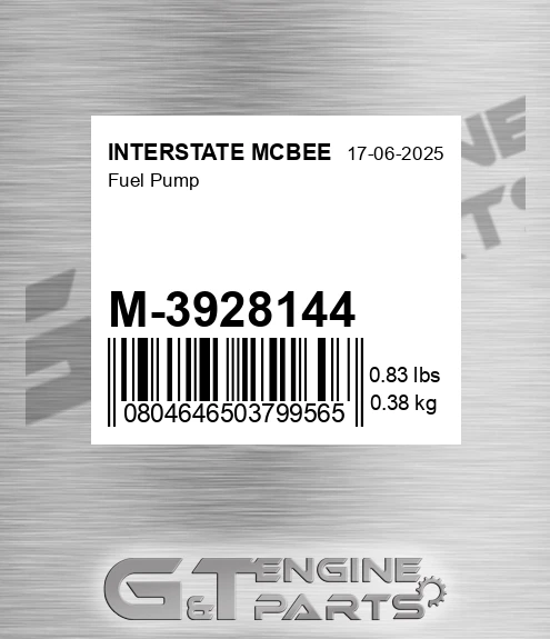 M-3928144 Fuel Pump