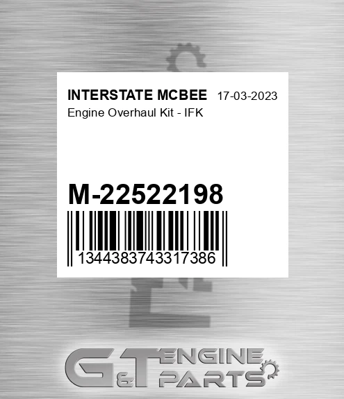 M-22522198 Engine Overhaul Kit - Ifk