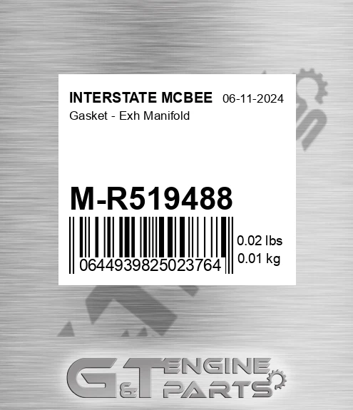 M-R519488 Gasket - Exh Manifold