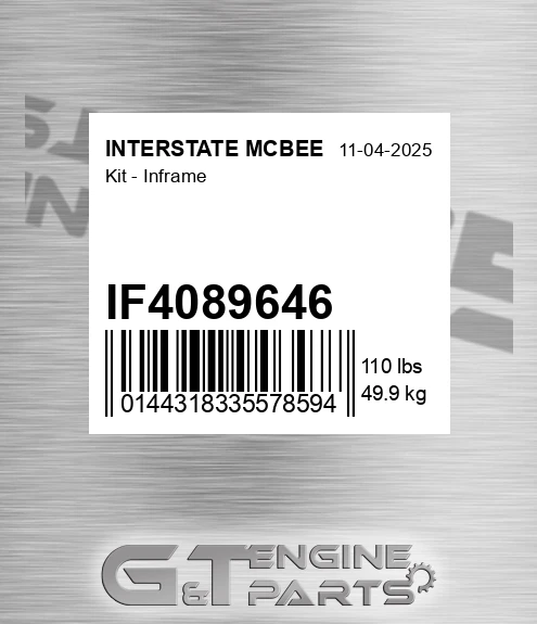 IF4089646 Kit - Inframe for INTERSTATE MCBEE