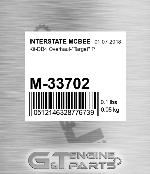 M-33702 Kit-db4 Overhaul-"target" P