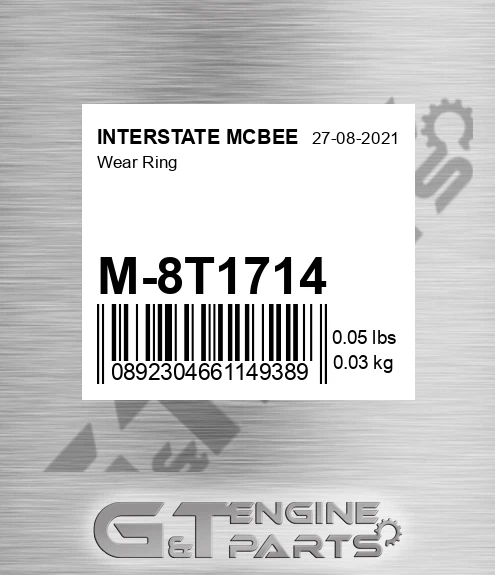 M-8T1714 Wear Ring for INTERSTATE MCBEE