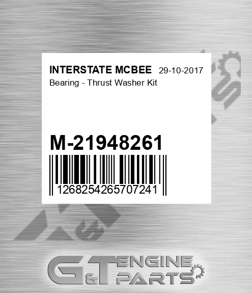 M-21948261 Bearing - Thrust Washer Kit