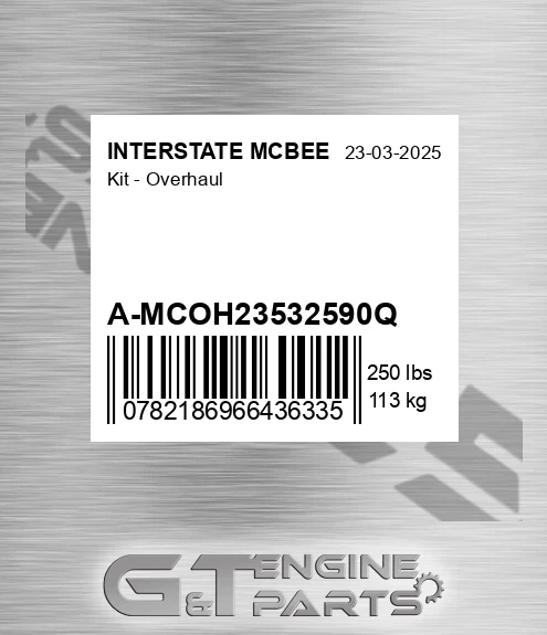 A-MCOH23532590Q Kit - Overhaul